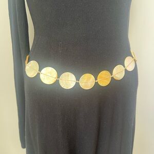 Banana Republic Mother of Pearl Disc Belt